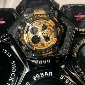 Gold face G Shock (Black ) Water Proof “Huge Man”